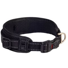 Rogz Classic Collar Padded Black XXlarge 48-70CM