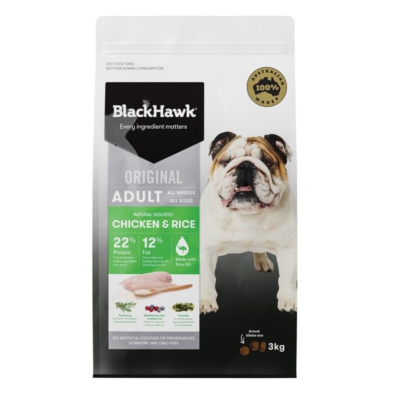 Black Hawk Dry Food Chicken and Rice 3kg