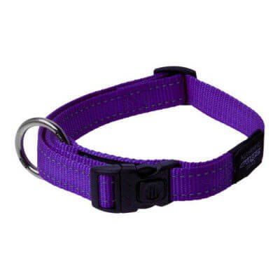 Rogz Collar Fanbelt 34 56cm Purple