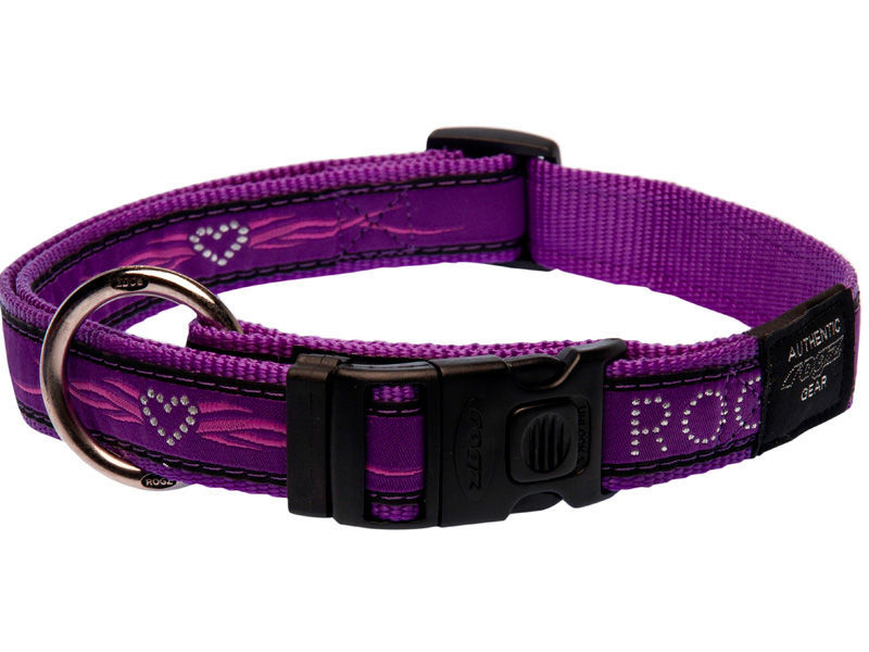 Rogz Collar Purple Chrome 3456cm Doggy Stuff