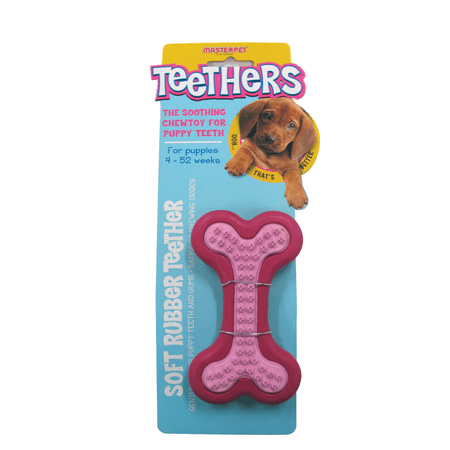 Teethers DBone Massager Pink med
