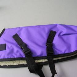 Ripstop Nylon Dog Coat Waterproof Purple 45cm