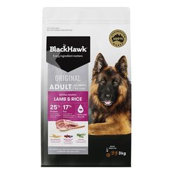 Black Hawk Dry Food Lamb and Rice 3kg