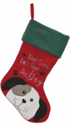 Dog Christmas Stocking 45cm