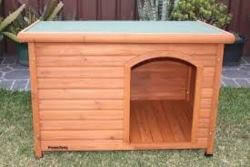 Dog Kennel Wooden Flat Roof large