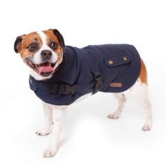 Kazoo Aussie Oilskin Dog Coat Blue 33.5cm