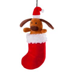 Kazoo Christmas Dog in Stocking large